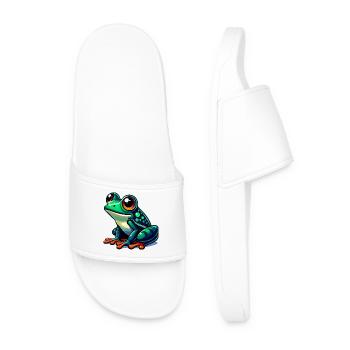 Grenouille - Claquettes Homme - blanc - Devant