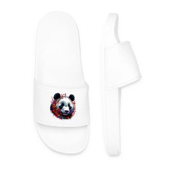 Panda - Männer Badelatschen - Weiß - Vorne