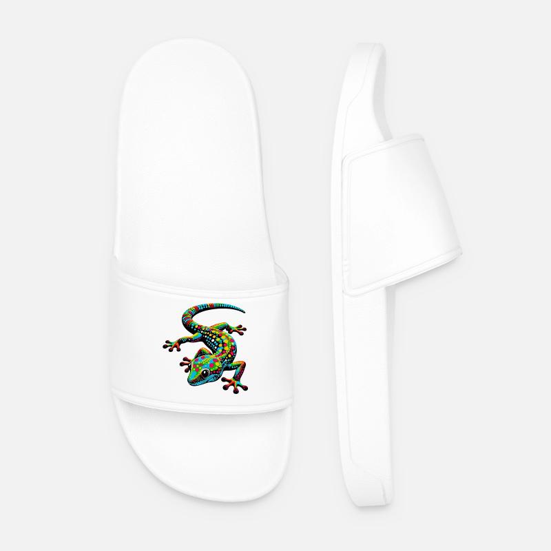 Gecko - Männer Badelatschen - Weiß