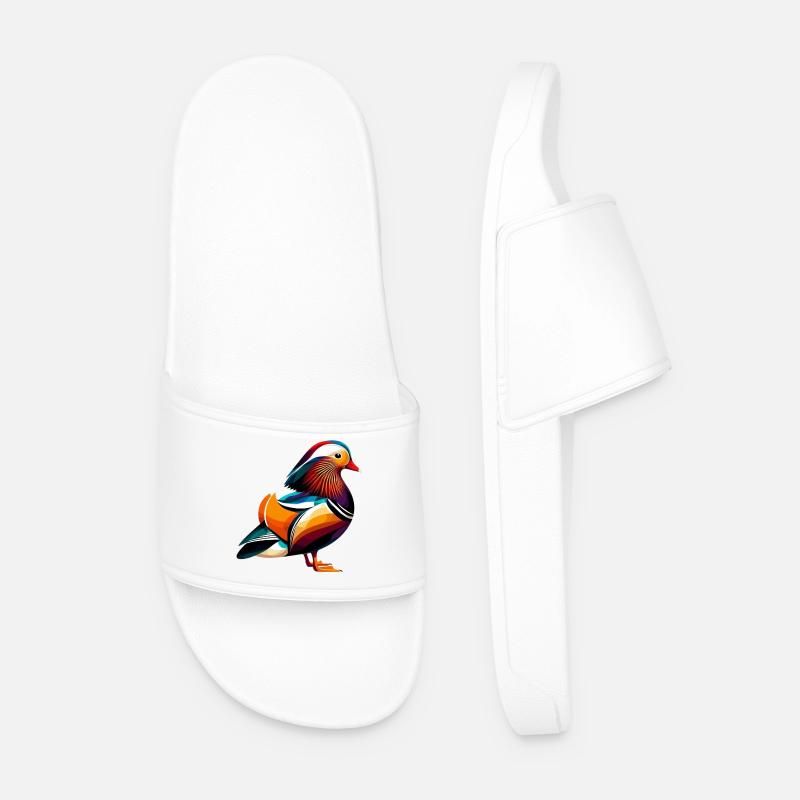 Mandarinente - Männer Badelatschen - Weiß