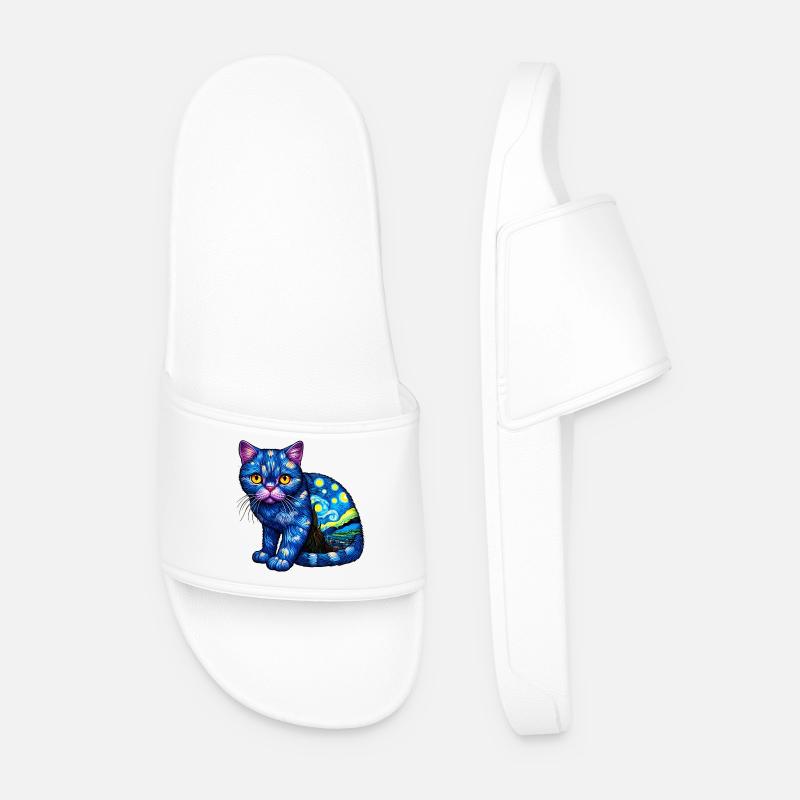 Cat - Men’s Pool Sliders - white
