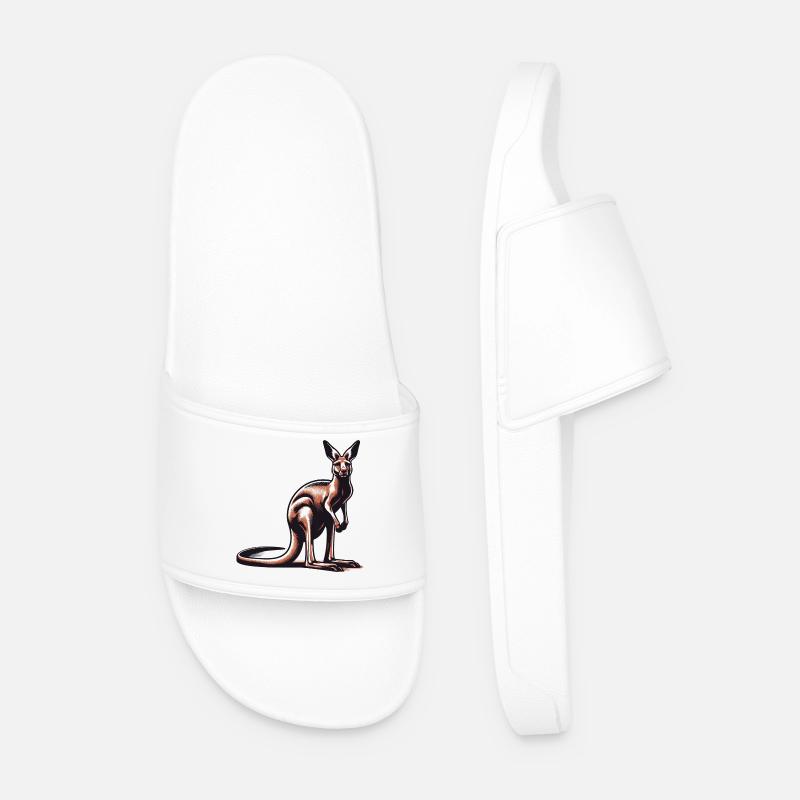 Kangaroo - Men’s Pool Sliders - white