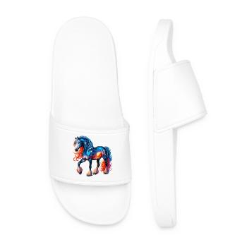 Cheval - Claquettes Homme - blanc - Devant