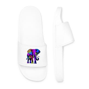 Elefant - Männer Badelatschen - Weiß - Vorne