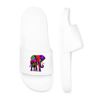 Elephant - Men’s Pool Sliders - white - Front
