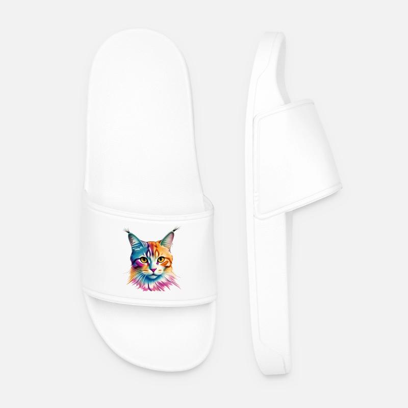 Cat - Men’s Pool Sliders - white