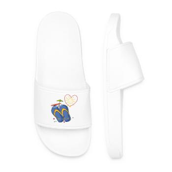 Holidays by the sea - Men’s Pool Sliders - white - Front
