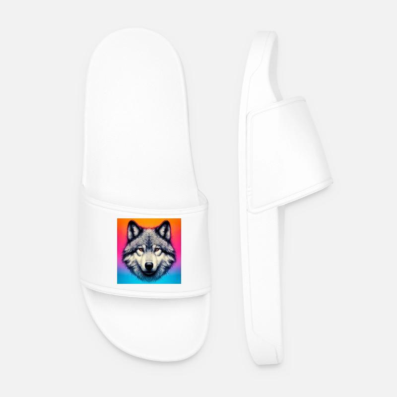 Wolf - Men’s Pool Sliders - white