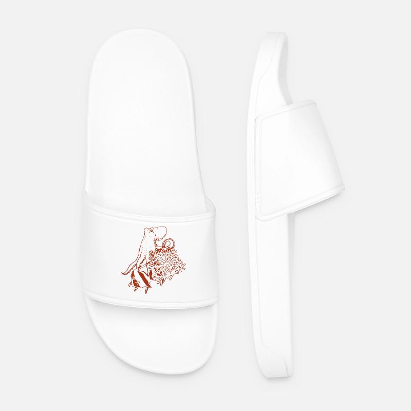 KRAKE - Männer Badelatschen - Weiß