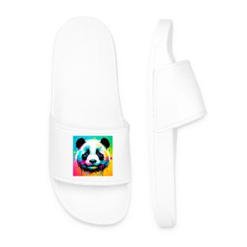 Panda - Männer Badelatschen - Weiß - Vorne