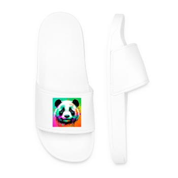 panda - Claquettes Homme - blanc - Devant