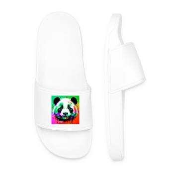 panda - Claquettes Homme - blanc - Devant