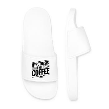 Hypothèse : j’ai besoin de café - Claquettes Homme - blanc - Devant