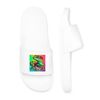 Gecko - Men’s Pool Sliders - white - Front