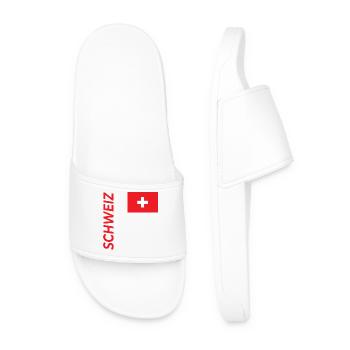 Lake lucerne - Men’s Pool Sliders - white - Front