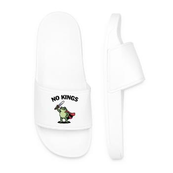 Portland Resistance Frog - USA Protest T-Shirt - Men’s Pool Sliders - white - Front