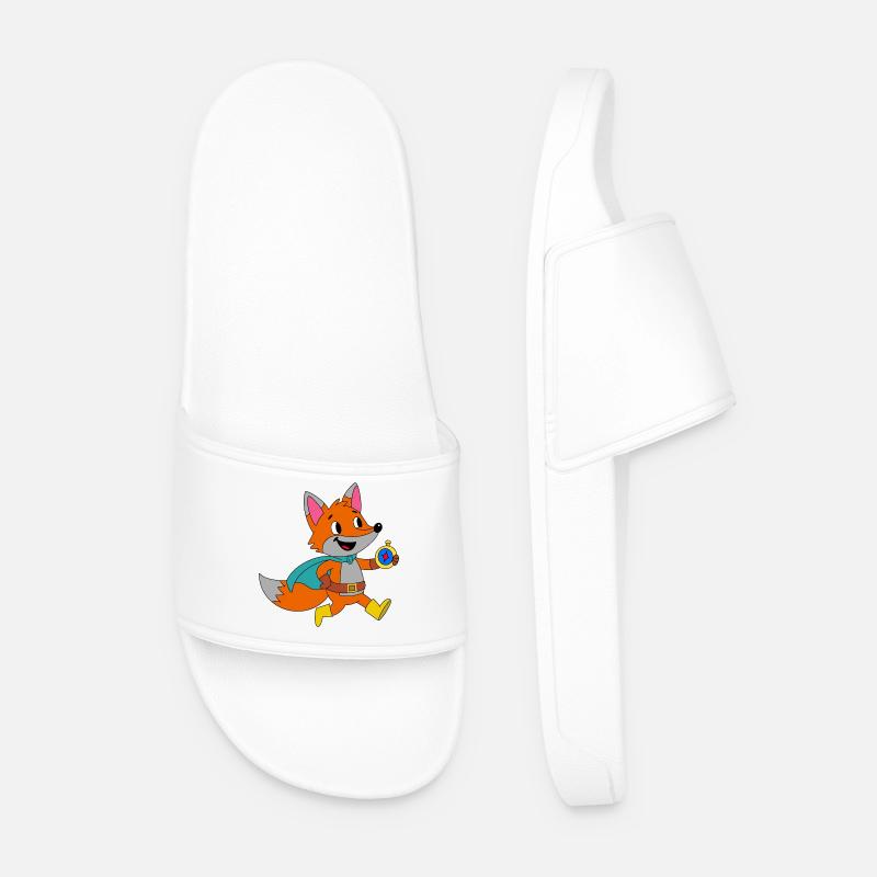 Fuchsheld Abenteuercape - Männer Badelatschen - Weiß