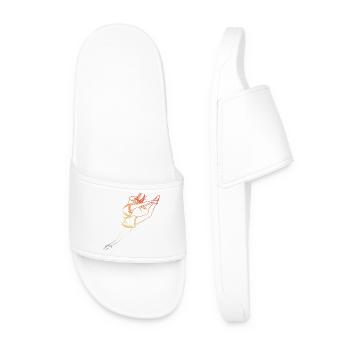 Vintage Cheerleading Girl - Men’s Pool Sliders - white - Front