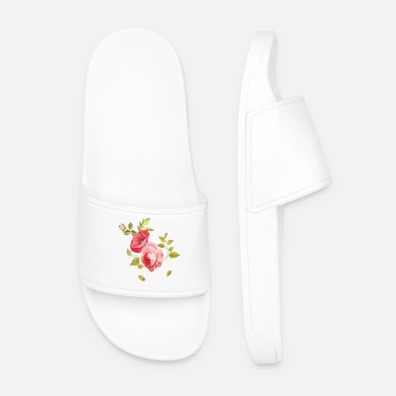 Rosenbouquet  - Männer Badelatschen - Weiß