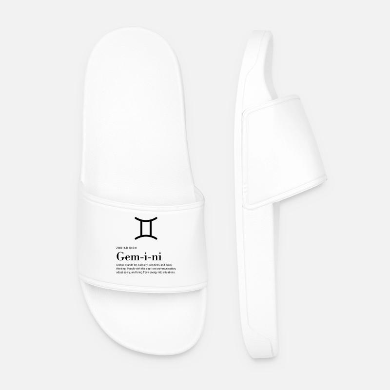 Gemini - Zodiac sign - Männer Badelatschen - Weiß