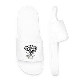 Pousser sauvagement. Reste toi - Claquettes Homme - blanc - Devant
