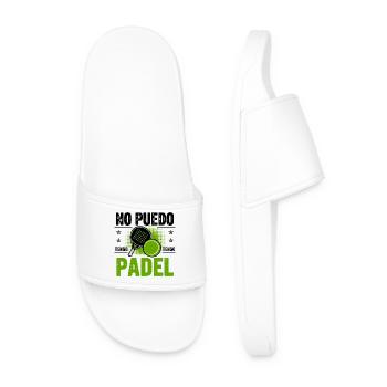 Je ne peux pas avoir Padel Gift Padelist - Claquettes Homme - blanc - Devant