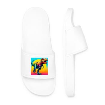 dinosaur - Men’s Pool Sliders - white - Front