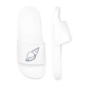Esthétique Seashell Minimal Ocean Beach Design - Claquettes Homme - blanc - Devant