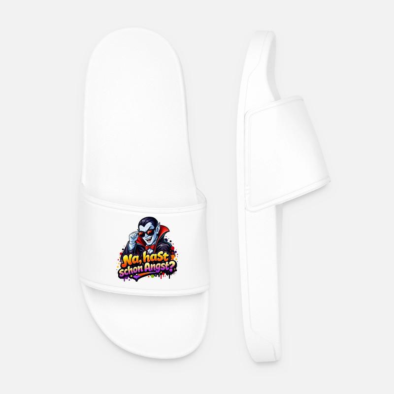 drakula-comic-spruch - Männer Badelatschen - Weiß