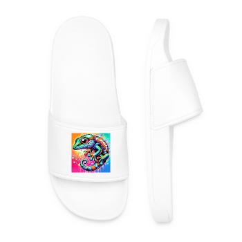 Gecko - Men’s Pool Sliders - white - Front