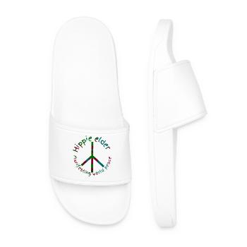 Hippies peace - Men’s Pool Sliders - white - Front