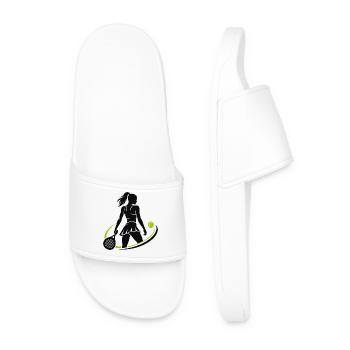 Padel Girl - Men’s Pool Sliders - white - Front