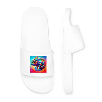 chameleon - Men’s Pool Sliders - white - Front