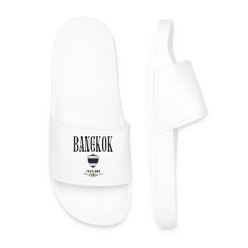 Souvenir Bangkok, elegant design Bangkok - Men’s Pool Sliders - white - Front