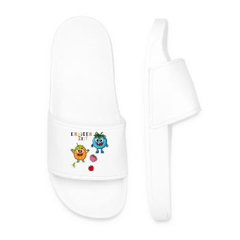 L’heure des fraises - Claquettes Homme - blanc - Devant