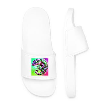 Gecko - Men’s Pool Sliders - white - Front