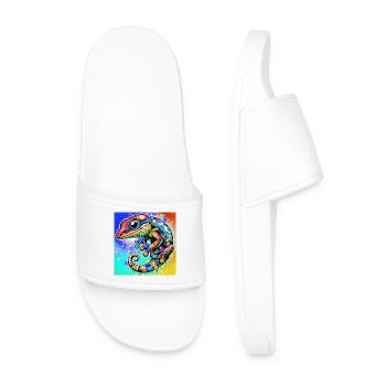 Gecko - Men’s Pool Sliders - white - Front