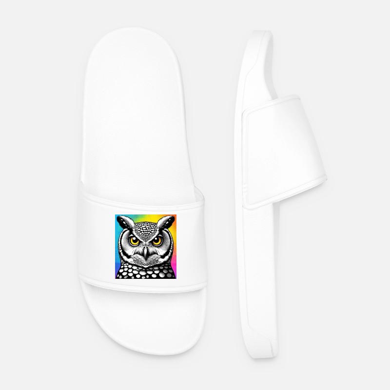 owl - Men’s Pool Sliders - white