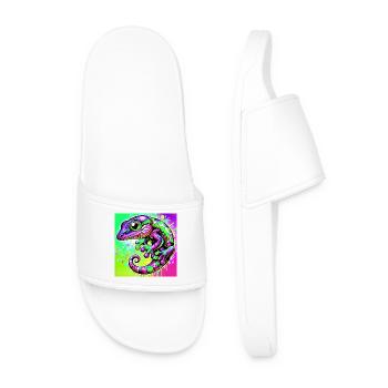 Gecko - Men’s Pool Sliders - white - Front