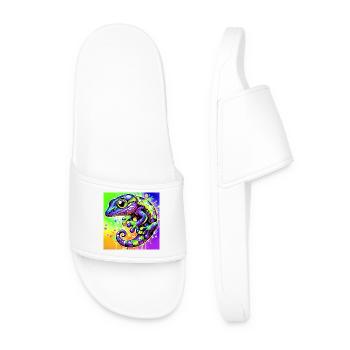 Gecko - Men’s Pool Sliders - white - Front