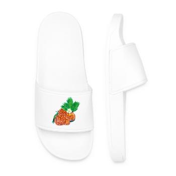 Strawberry Art - Men’s Pool Sliders - white - Front