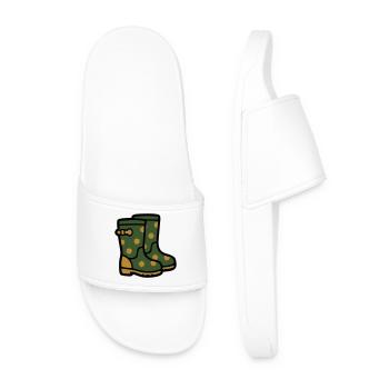 Rubber boots Gardening Muddy weather Rain - Men’s Pool Sliders - white - Front