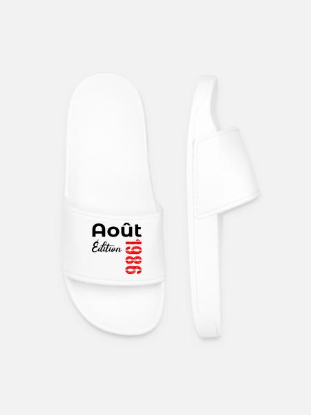 Anniversaire Août 1986 - Claquettes Homme - blanc