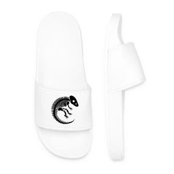 os fossile dinosaure préhistorique - Claquettes Homme - blanc - Devant