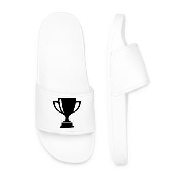 Cup Sports Competition Gift - Men’s Pool Sliders - white - Front