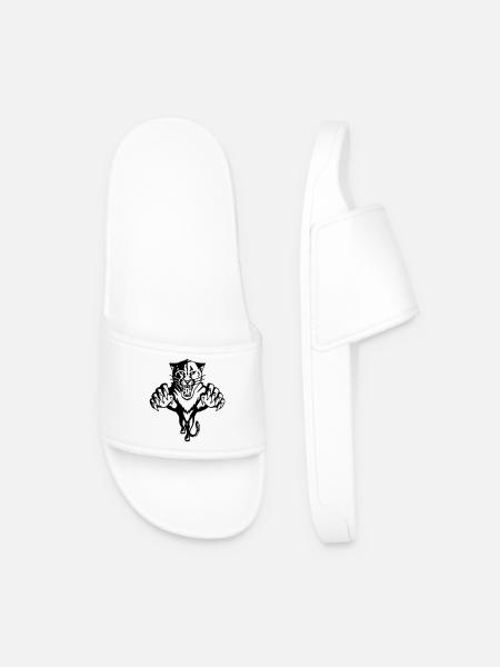 Panthère, Tigre, Lion, Léopard - Claquettes Homme - blanc