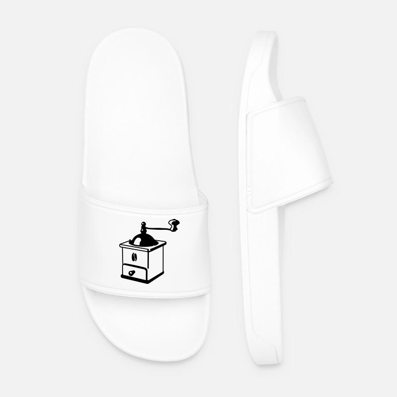 kaffeemuehle - Men’s Pool Sliders - white