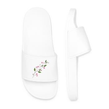 cherry blossom - Men’s Pool Sliders - white - Front