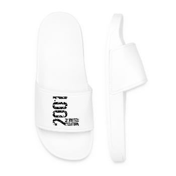 Limited edition the year 2001 (black) - Men’s Pool Sliders - white - Front