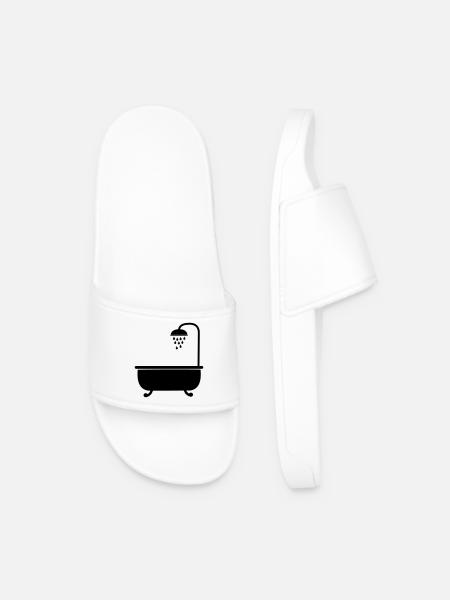 Bath with shower sanitary facilities - Men’s Pool Sliders - white
